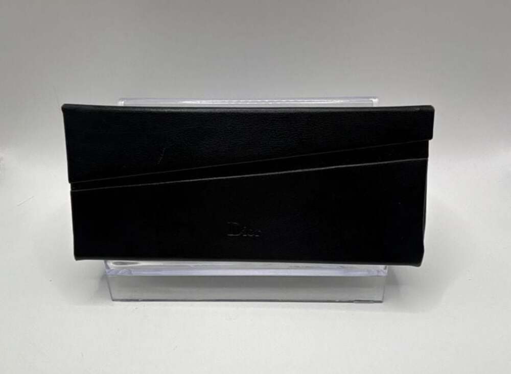 Christian Dior Black Geometric Foldable Eyewear Case